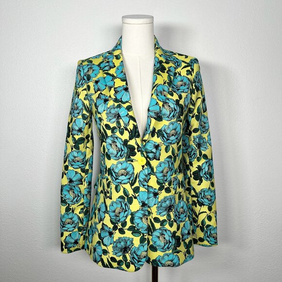 Alice + Olivia Jackets & Blazers - Alice + Olivia Floral Print Blazer - Size 0